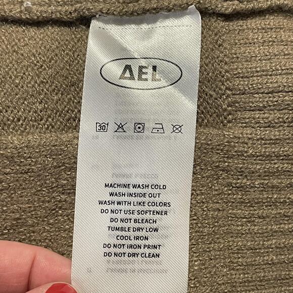 Aelfric Eden Sweater Mens Medium Grid Pattern Pullover Crewneck Knit Casual - Picture 4 of 10